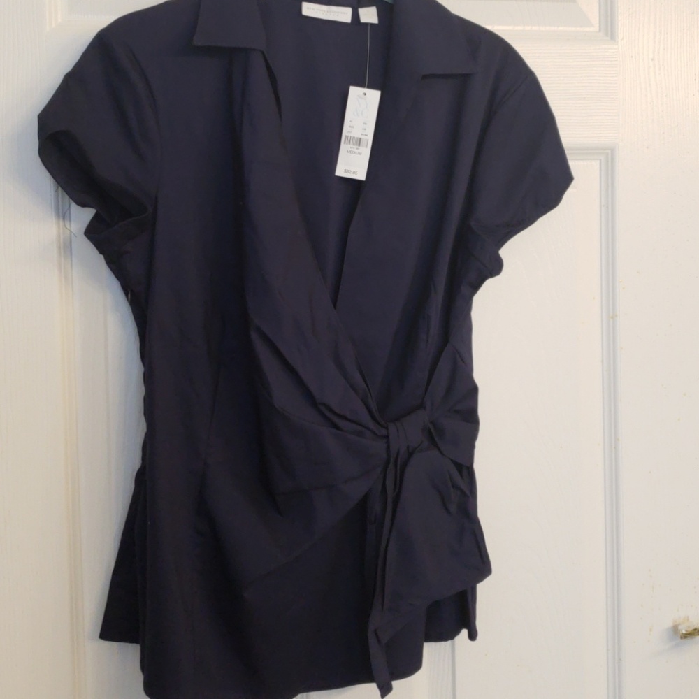 New York & Company Navy Top